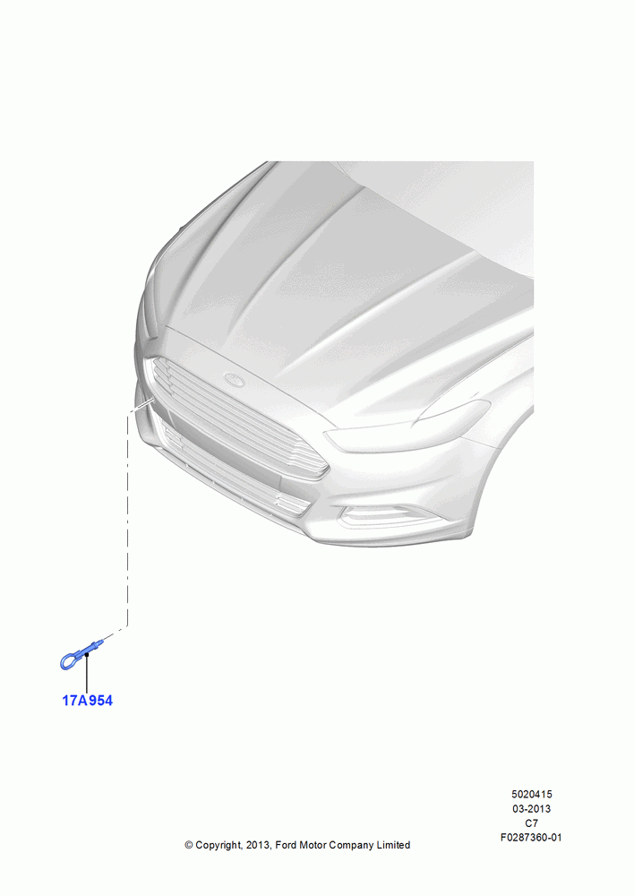 15 - Front Towing Equipment, With Front Towing Hook; 13/AUG/2012