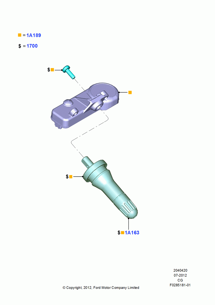 20A - Tire Pressure Monitor System; 23/JUL/2012-26/APR/2018