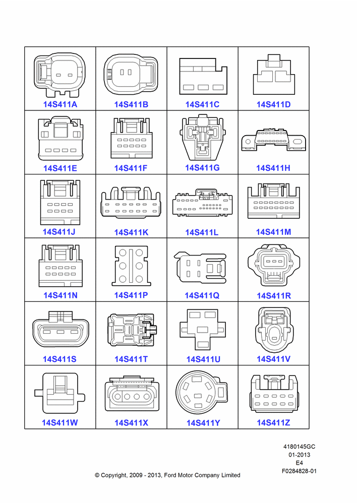 45GC - Pigtail Wiring Kits, Miscellaneous, Page A; 24/AUG/2009