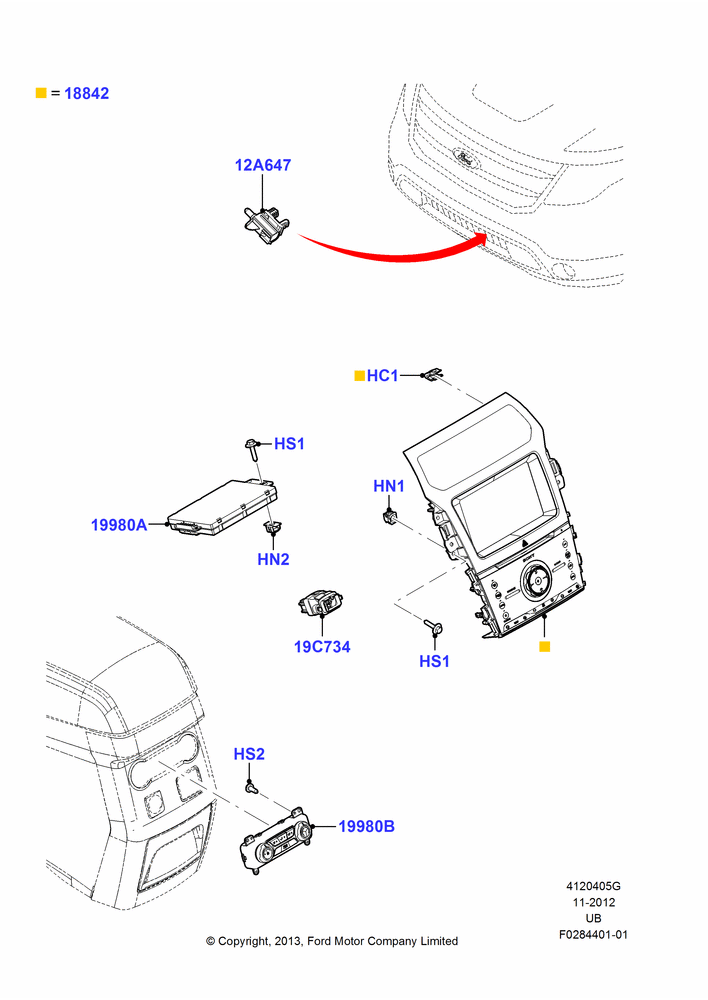 05G - Heater & Air Conditioning Controls, Human Machine Interface 4; 06/FEB/2012-03/MAR/2019