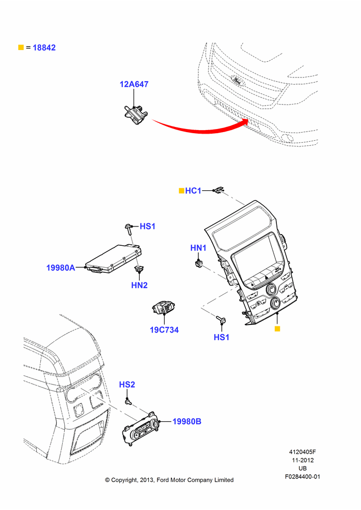 05F - Heater & Air Conditioning Controls, Human Machine Interface 3; 06/FEB/2012-03/MAR/2019