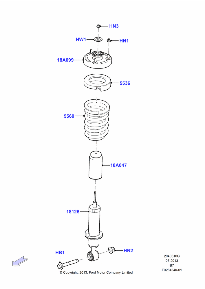 10G - Rear Springs and Shock Absorbers, Self Lvlling Rr Suspensn - Nivomat; 19/AUG/2013-30/JUN/2017