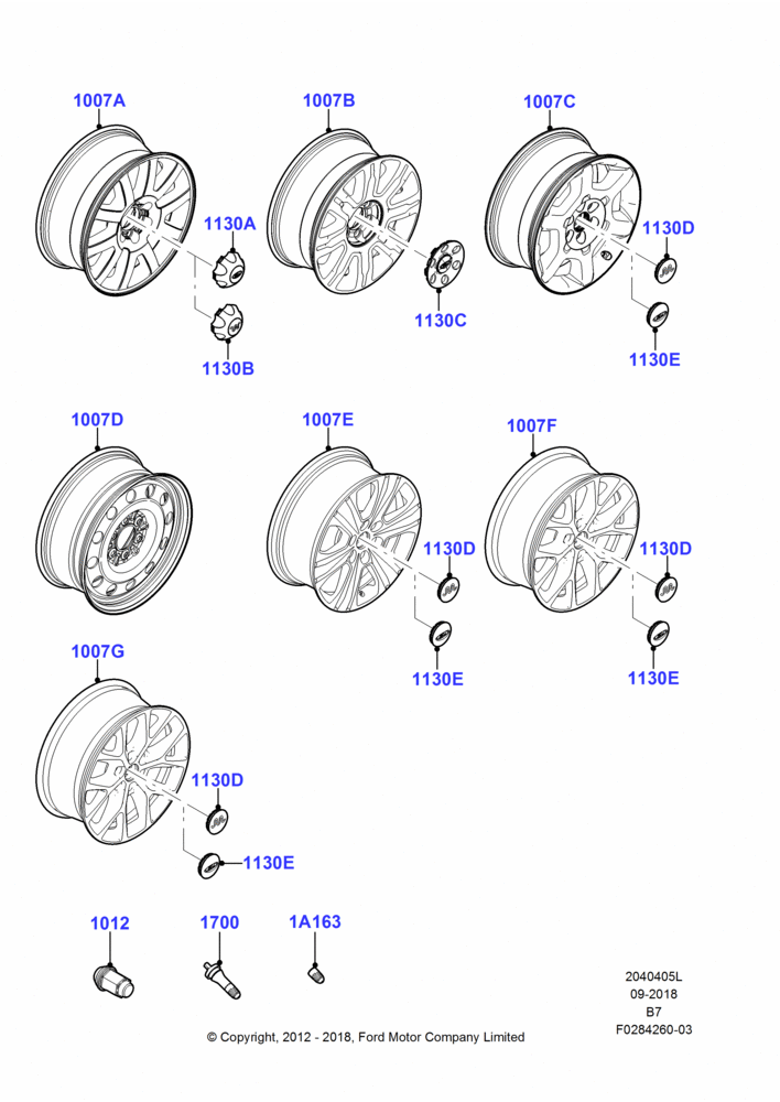 05L - Wheels, With 20" Wheels; 23/AUG/2012-30/JUN/2017