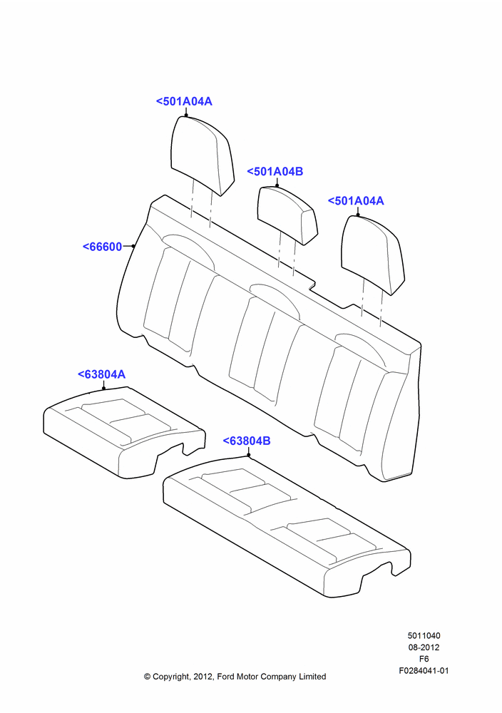 40Q - Rear Seat Covers, Super Cab; 20/AUG/2012-23/DEC/2014