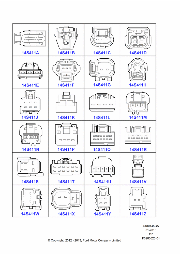 45GA - Pigtail Wiring Kits, Miscellaneous, Page A; 13/AUG/2012
