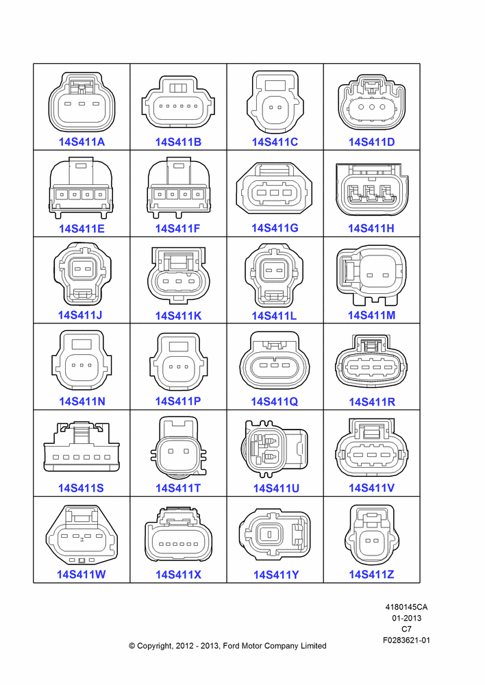 45CA - Pigtail Wiring Kits, Page A, Sensors; 13/AUG/2012