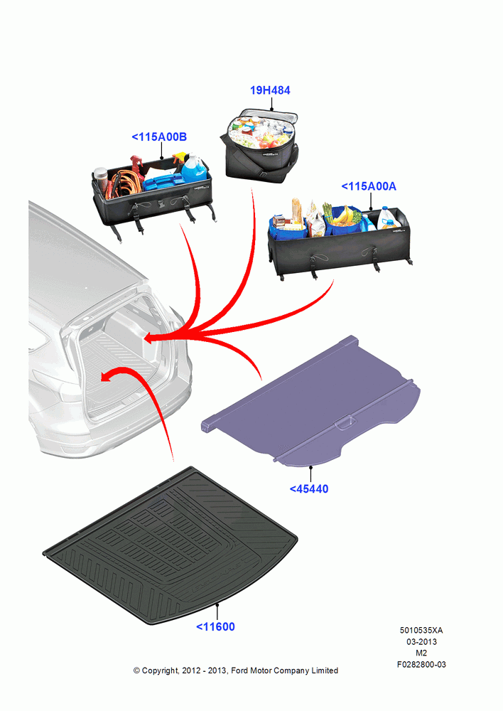 35XA - Load Compartment Trim, Accessory; 09/APR/2012-04/SEP/2014