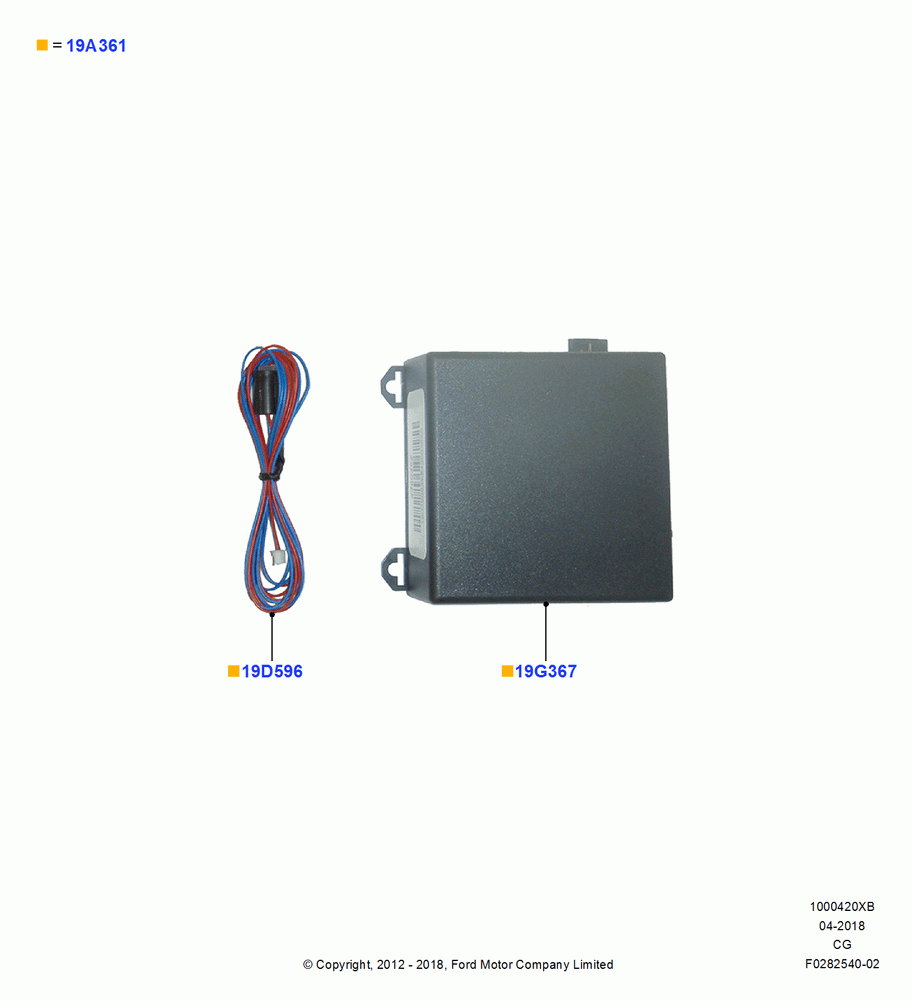 20XB - Accessory Anti-Theft Devices, Security Kit; 23/JUL/2012-07/AUG/2017