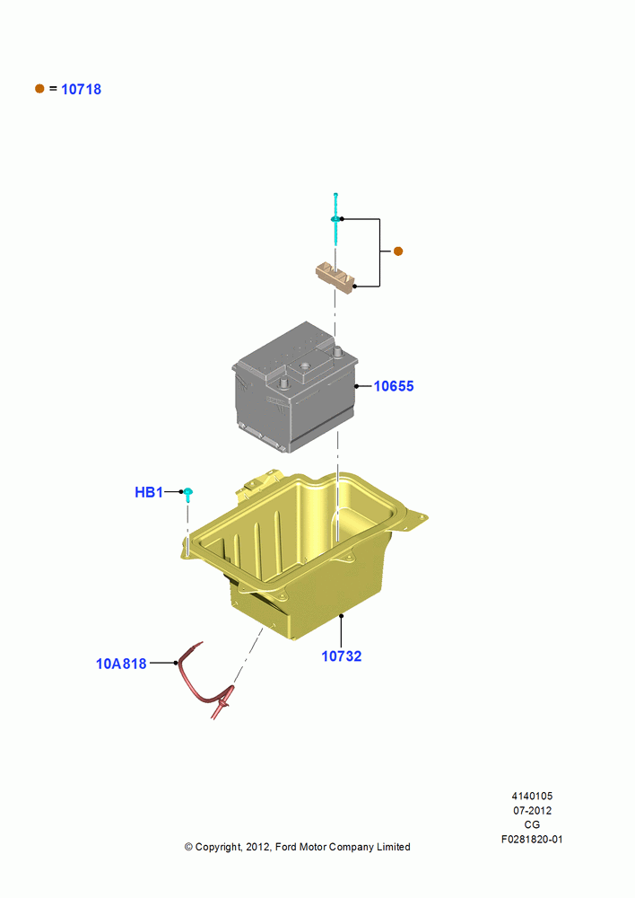 05A - Battery and Mountings, 12 VOLT; 23/JUL/2012-26/APR/2018