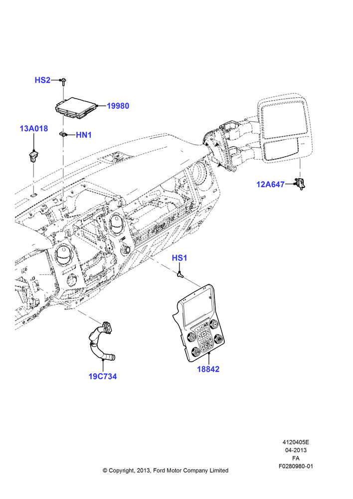 05E - Heater & Air Conditioning Controls, Electronic Dual Zone ATC A/C; 15/JUL/2013-05/JUL/2016