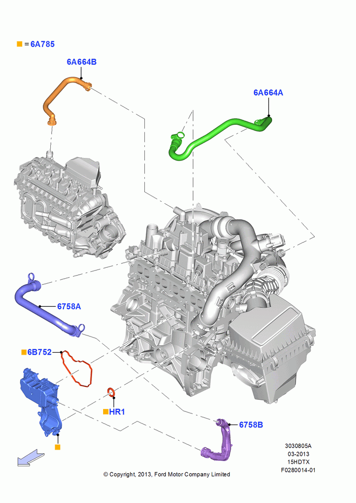 05A - Emission Control - Crankcase, 1.5L GTDI I4; 15/JUL/2013