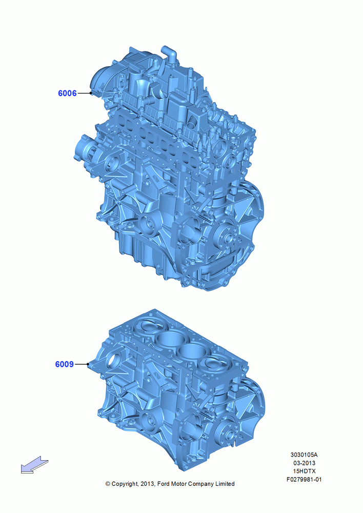 05A - Service Engine and Short Block, 1.5L GTDI I4; 15/JUL/2013