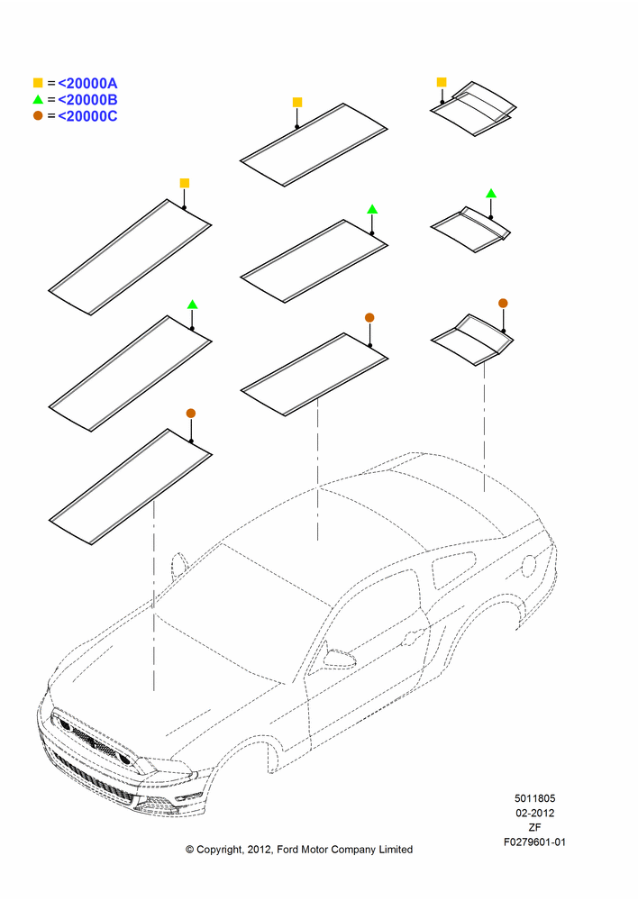 05XE - Stripe Decals, Base, GT, Accessory, Over Top Racing Stripe Kits - Coupe; 27/FEB/2012-27/JUN/2014