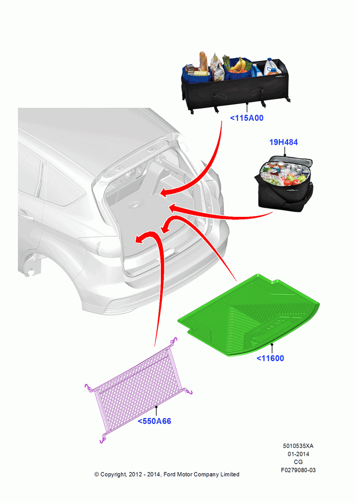 35XA - Load Compartment Trim, (+) "NA Market ", Accessory; 23/JUL/2012-15/JUL/2014