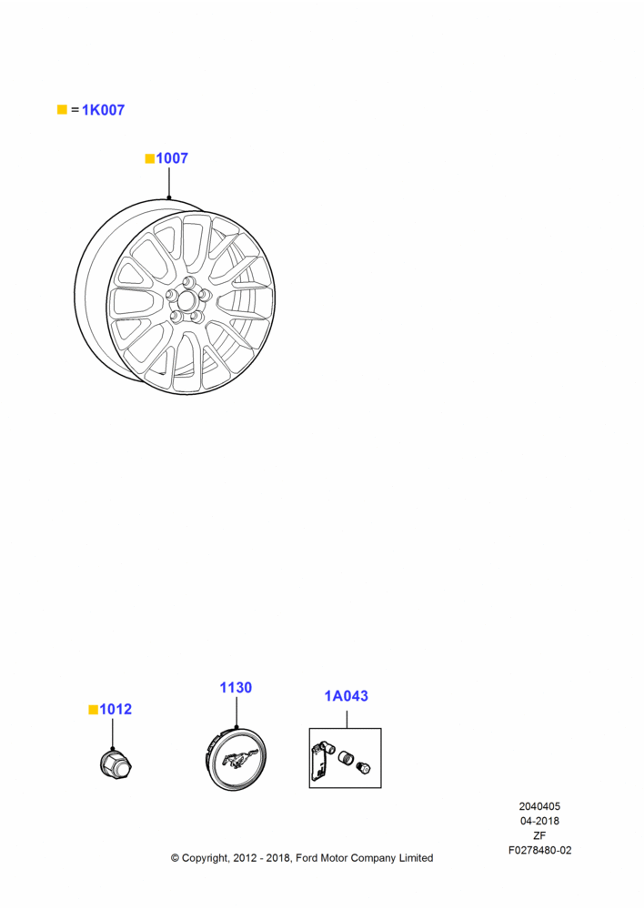 Wheels, Accessory, Additional Parts May Be Required, Refer To The Installation Instructions Found Under Tech Specs At The Genuine Ford Accessory (GFA) Web Site, See Vehicle Restrictions And Modification Requirements, www.fordaccessoriesstore.com, Spyder Wheel Kit