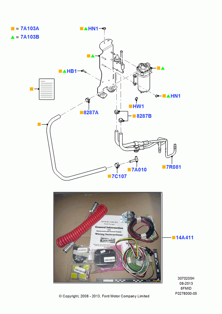 Transmission Cooling Systems, 6 Speed Auto Trans 6F Mid-Range, With Accessory Flat Tow Cooling
