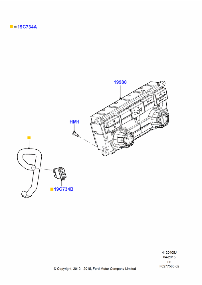 05J - Heater & Air Conditioning Controls, Less Human Machine Interface; 20/AUG/2012-23/DEC/2014