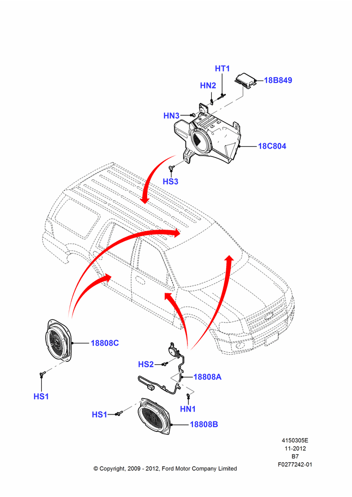 05E - Speakers, Premium Sound System Level 2; 29/JUN/2009-11/AUG/2014