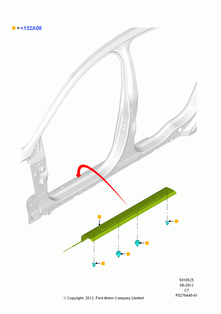 25XA - Side Trim, Accessory; 13/AUG/2012