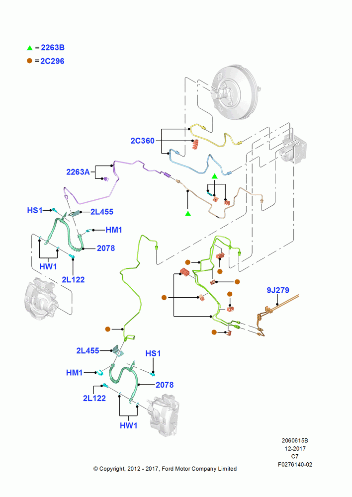 15B - FRONT BRAKE LINES, ECVT Auto Trans Power Split; 13/AUG/2012