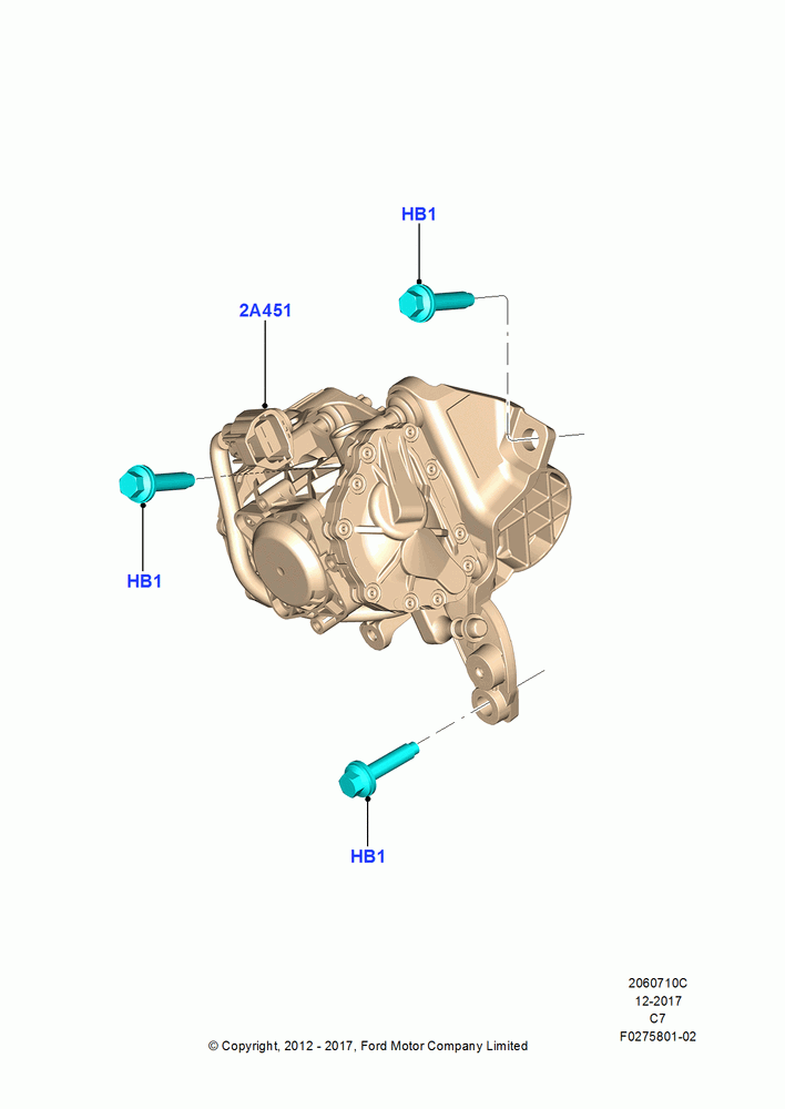10C - Vacuum Pump, 2.0L Duratec Hybrid (130kW); 13/AUG/2012