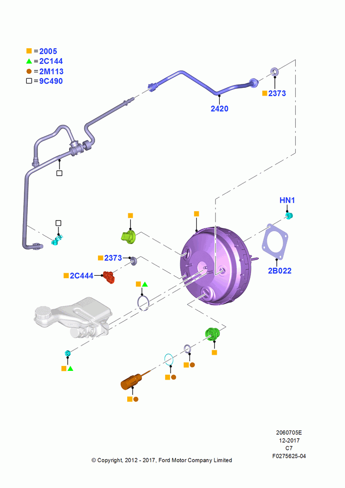05E - Brake Booster, ECVT Auto Trans Power Split; 13/AUG/2012-04/APR/2016