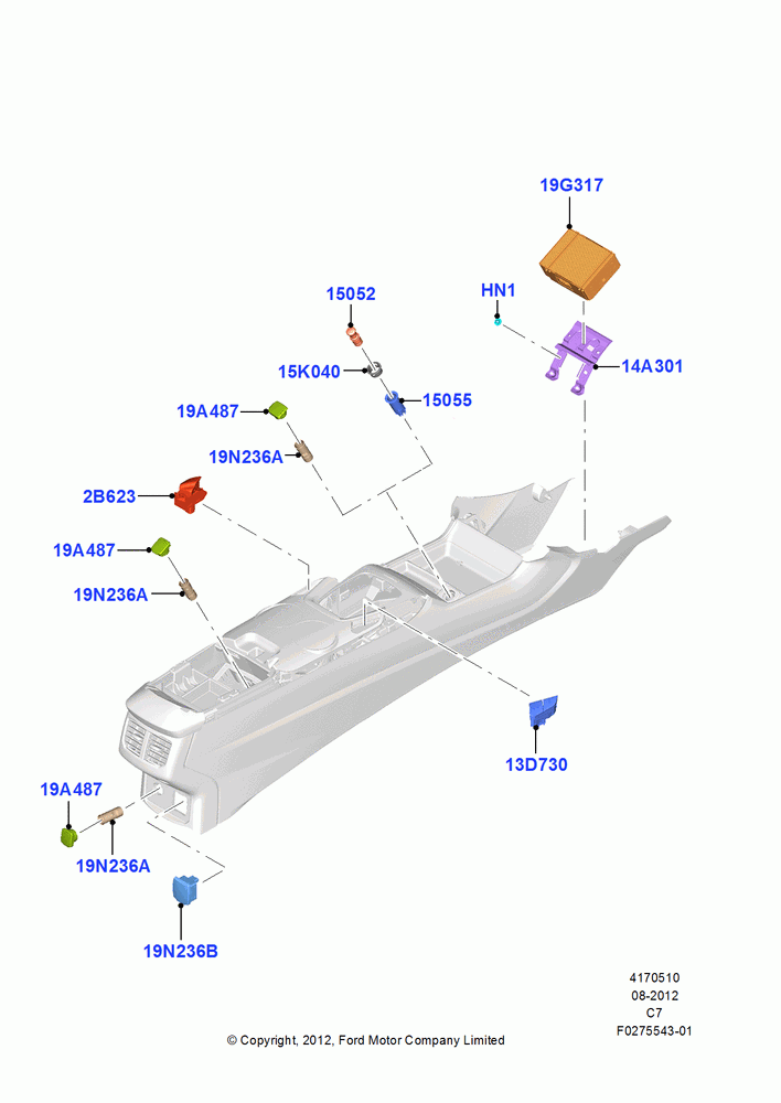 10A - Console Related Parts; 13/AUG/2012-04/APR/2016