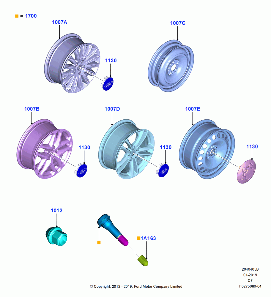 05B - Wheels, With 17" Wheels; 13/AUG/2012