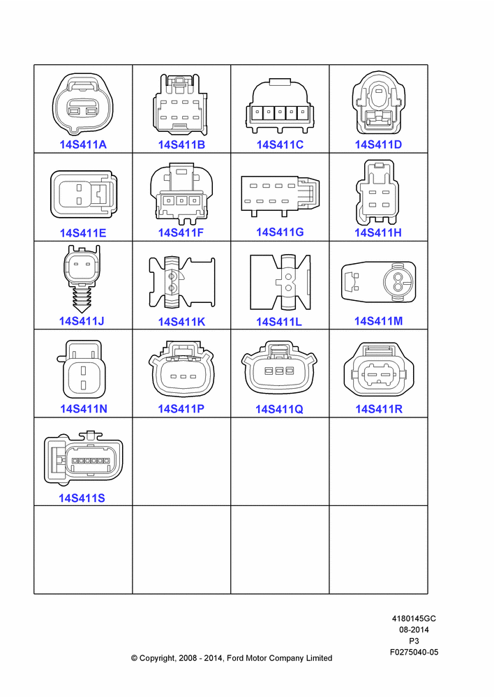 45GC - Pigtail Wiring Kits, Miscellaneous, Page C; 02/MAY/2008