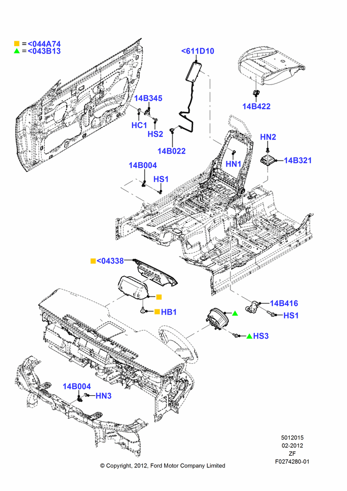 15C - Airbag System; 27/FEB/2012-27/JUN/2014
