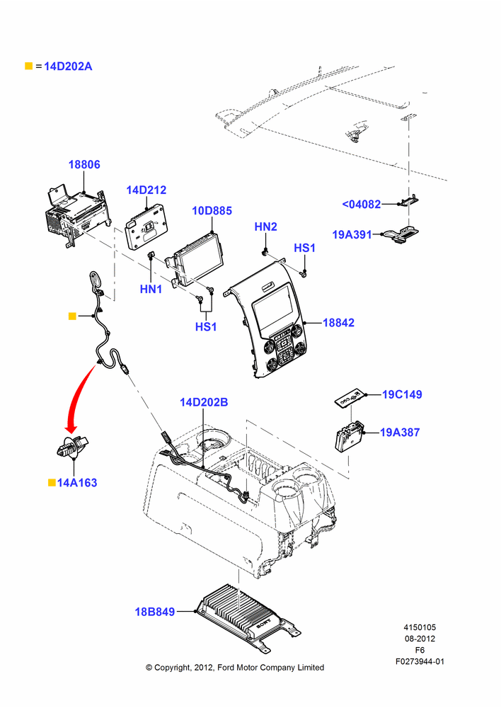 05T - Audio Equipment - Original Fit, Human Machine Interface 6; 20/AUG/2012-23/DEC/2014