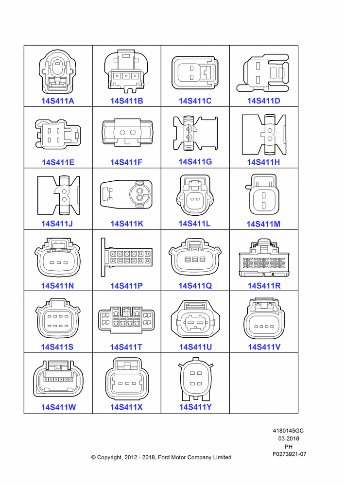 45GC - Pigtail Wiring Kits, Miscellaneous, Page C; 15/JUN/2009-01/MAR/2019