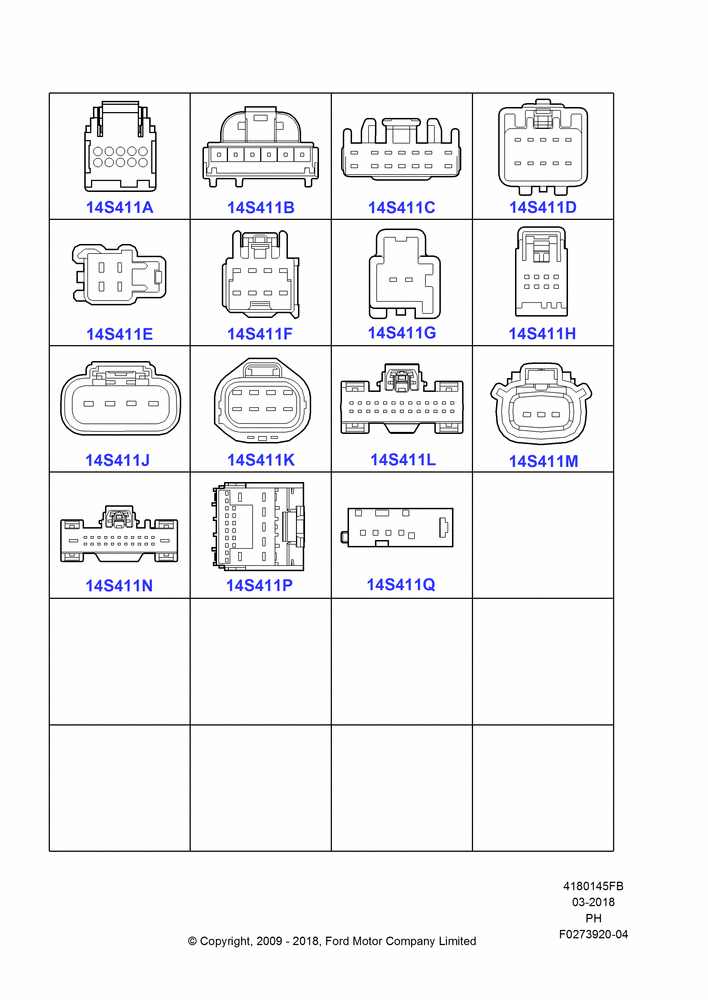 45FB - Pigtail Wiring Kits, Page B, Modules And Controllers; 15/JUN/2009-01/MAR/2019
