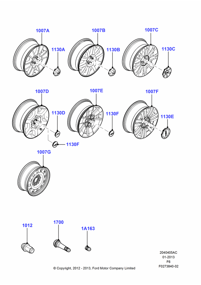 05AC - Wheels, With 20" Wheels; 20/AUG/2012-23/DEC/2014