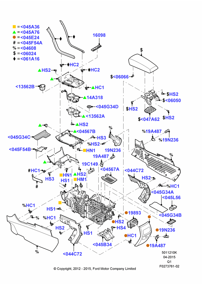 10K - Console - Floor, Ford Series; 03/DEC/2012-24/DEC/2014