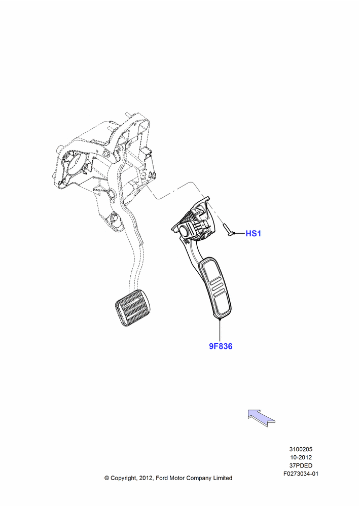 05D - Accelerator/Injection Pump Controls, 3.7L DOHC V6 Gas.; 01/OCT/2012-01/MAR/2019