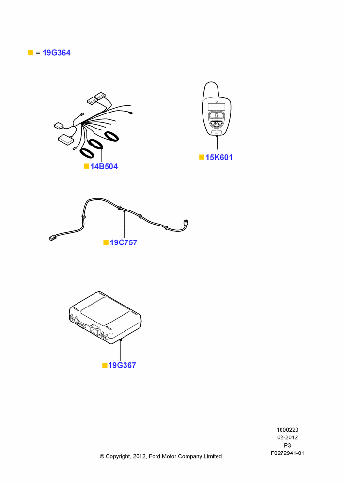 20XE - Remote Starting Kit, Accessory, With Security, Bi-Directional Remote Start; 29/FEB/2012-06/MAY/2013