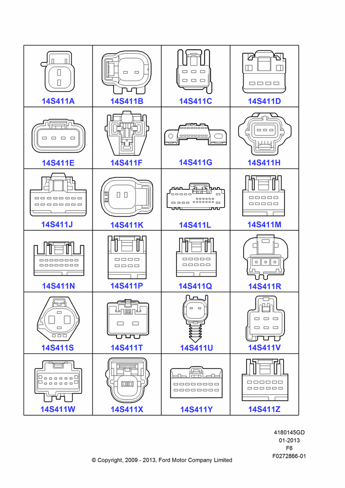 45GD - Pigtail Wiring Kits, Miscellaneous, Page A; 06/JUL/2009-23/DEC/2014