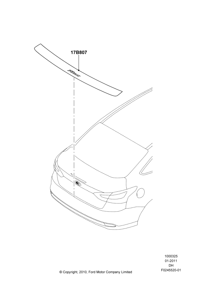 25 - Body Dress Up Kits - Rear, Accessory, With Bumper Protection Moulding; 31/JAN/2011-04/MAY/2018
