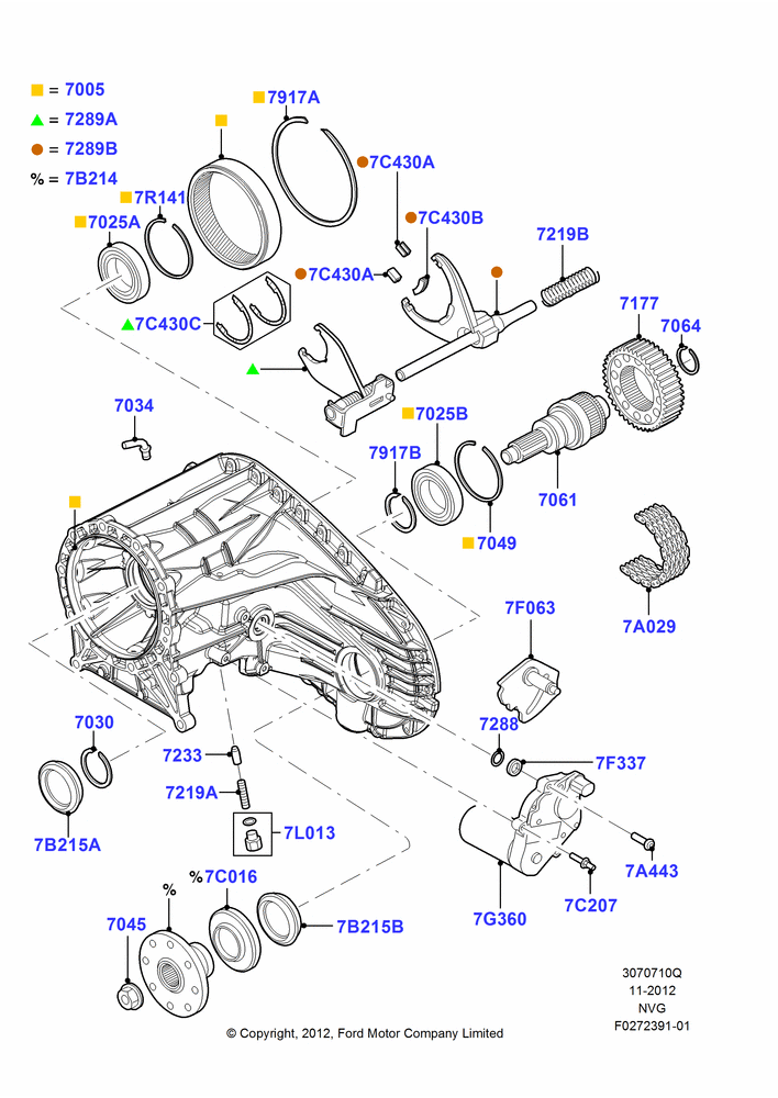 10Q - Transfer Drive Components, 137"/3480MM Wheelbase, 142"/3607MM Wheelbase, 158"/4013MM Wheelbase, 172"/4369MM Wheelbase, Narrow Frame (Chassis Cab), Electric Trans Case And Auto Hubs, Ford 250 Series, FRONT; 22/OCT/2012-05/JUL/2016