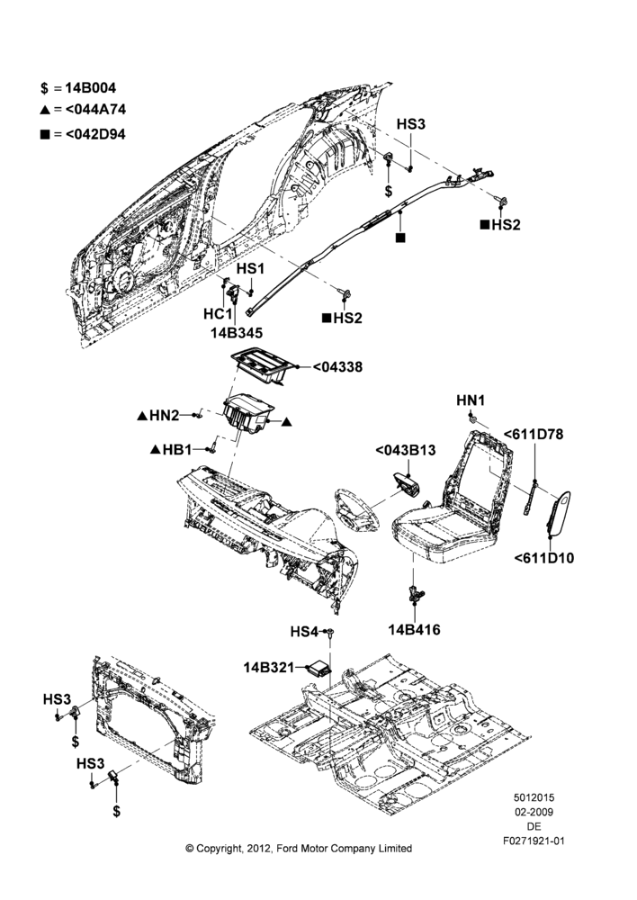 15E - Airbag System, Mercury Division Derivative; 04/FEB/2009-31/JAN/2011