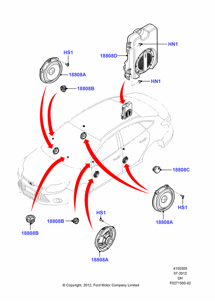 05E - Speakers, With 10 High Series Radio Speakers; 30/JUL/2012-04/MAY/2018