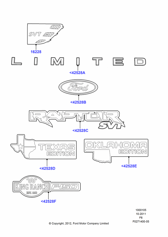 05M - Name Plates, Page B; 24/OCT/2011-23/DEC/2014