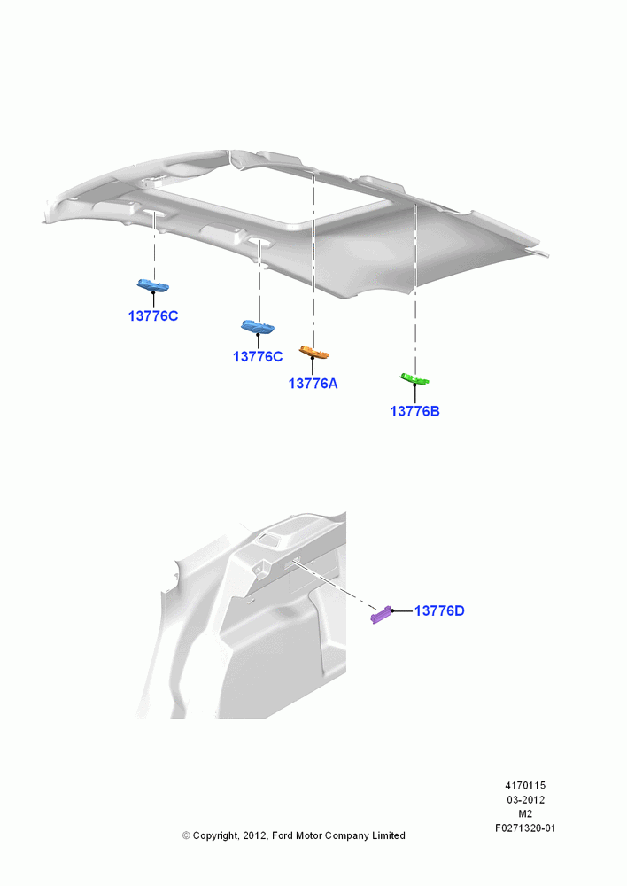 Interior Lamps, With Header Mounted Map Light, Roof Conv-Panorama Pwr/Open