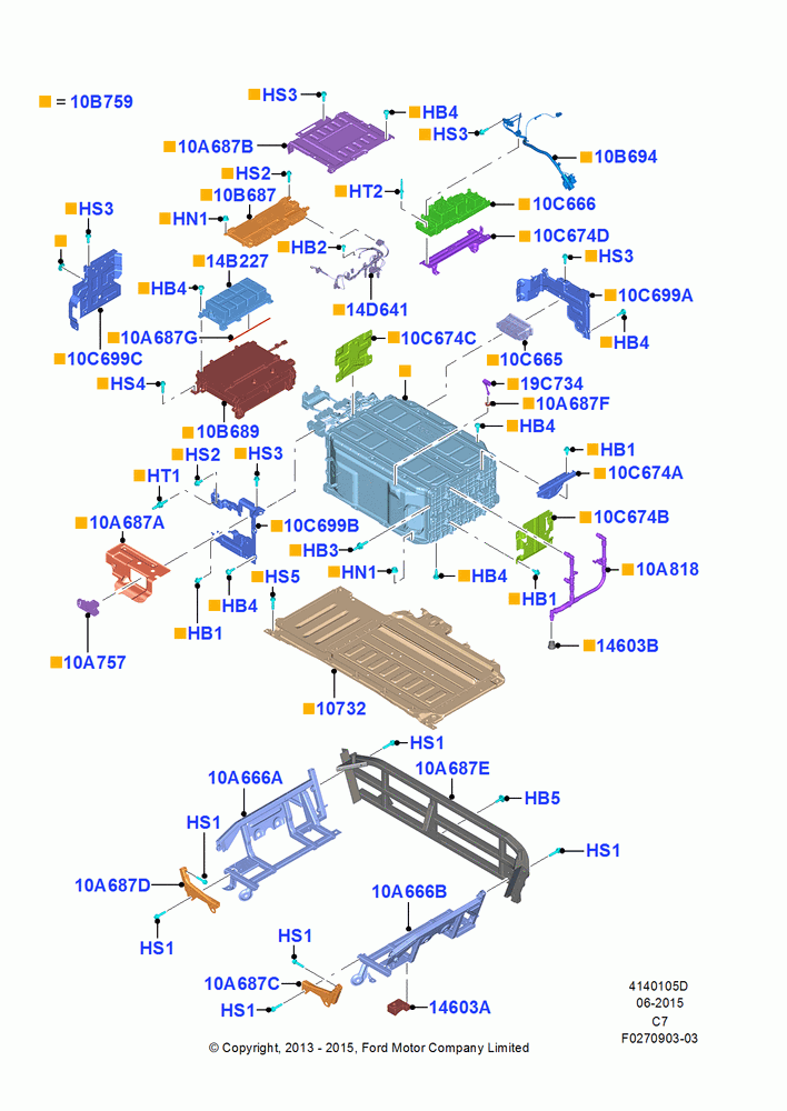 05D - Battery and Mountings, Series 55, Plug-In Hybrid Version, High Voltage; 21/JAN/2013-04/APR/2016