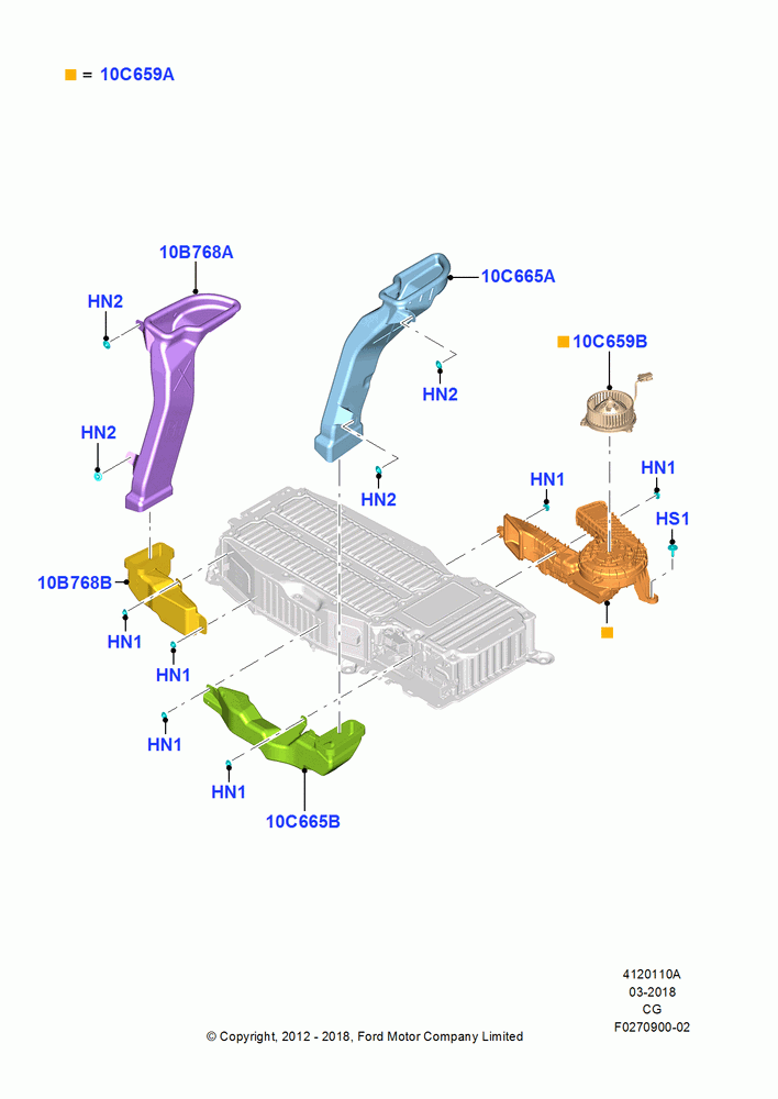 10A - AIR VENTS, DUCTS & LOUVRES - REAR, Gas/Electric Hybrid; 23/JUL/2012-26/APR/2018