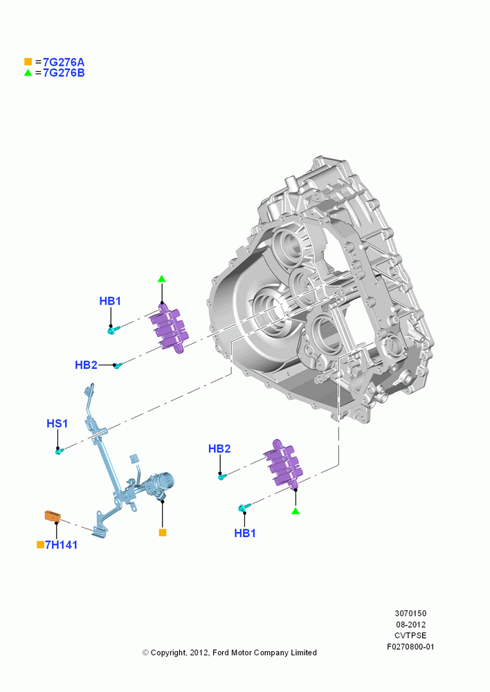 50B - Valve Body And Main Control, ECVT Auto Trans Power Split; 13/AUG/2012