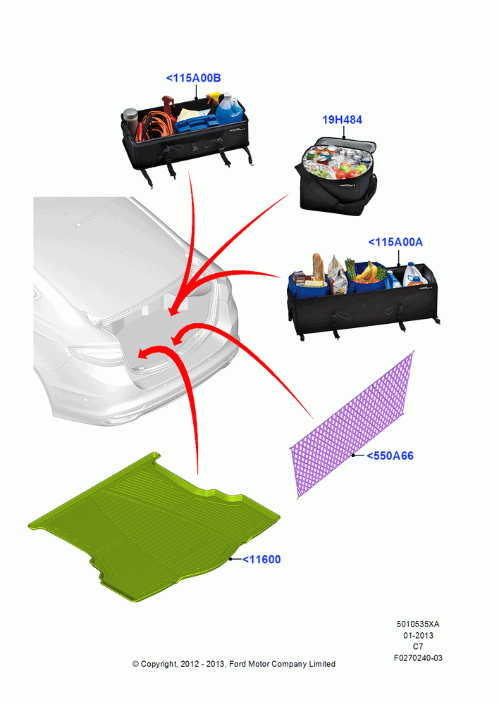 35XA - Load Compartment Trim, Accessory; 13/AUG/2012-15/JUL/2014