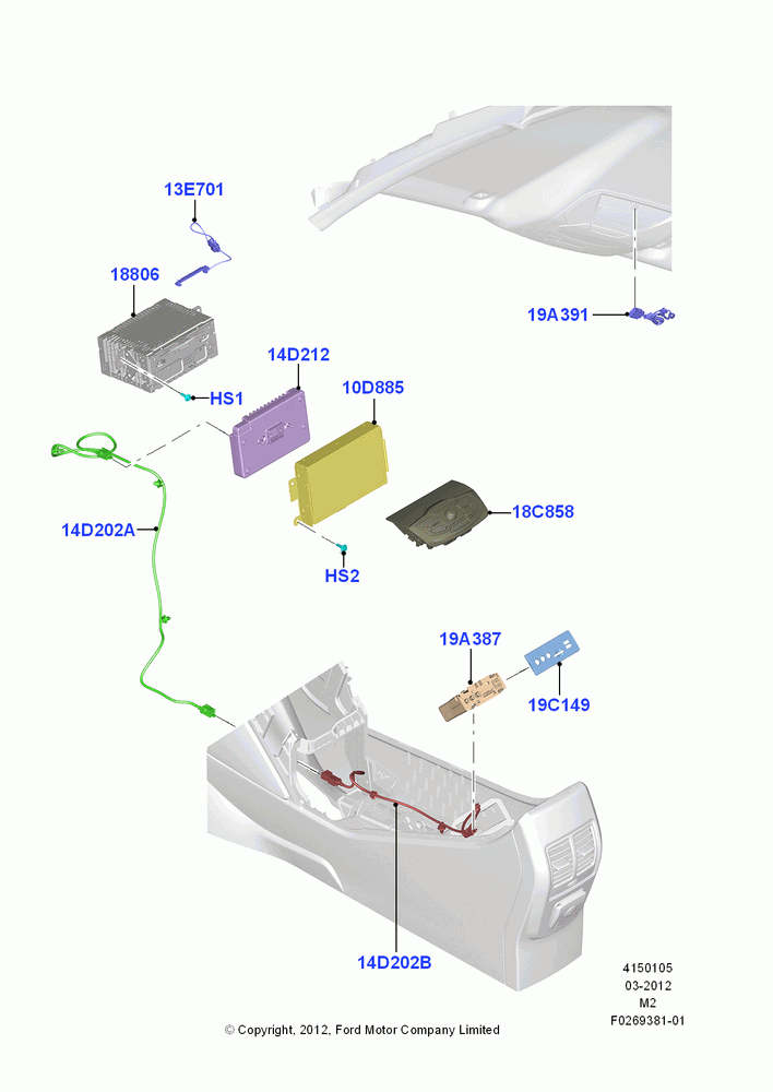 05C - Audio Equipment - Original Fit, ICE-Sgl Tun/Sgl CD W/Sdars 5CH; 09/APR/2012-15/JUN/2015
