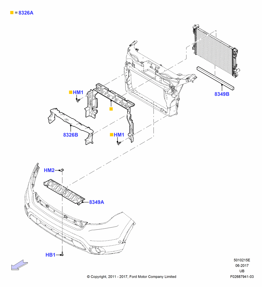 15E - Air Deflectors, 3.7L DOHC V6 Gas.; 06/FEB/2012-03/MAR/2019